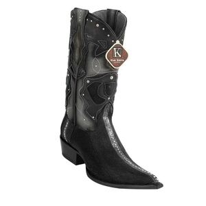 King Exotic Black Mantarraya cowboy Rodeo Boots Men’s 9 women’s 10 handcrafted